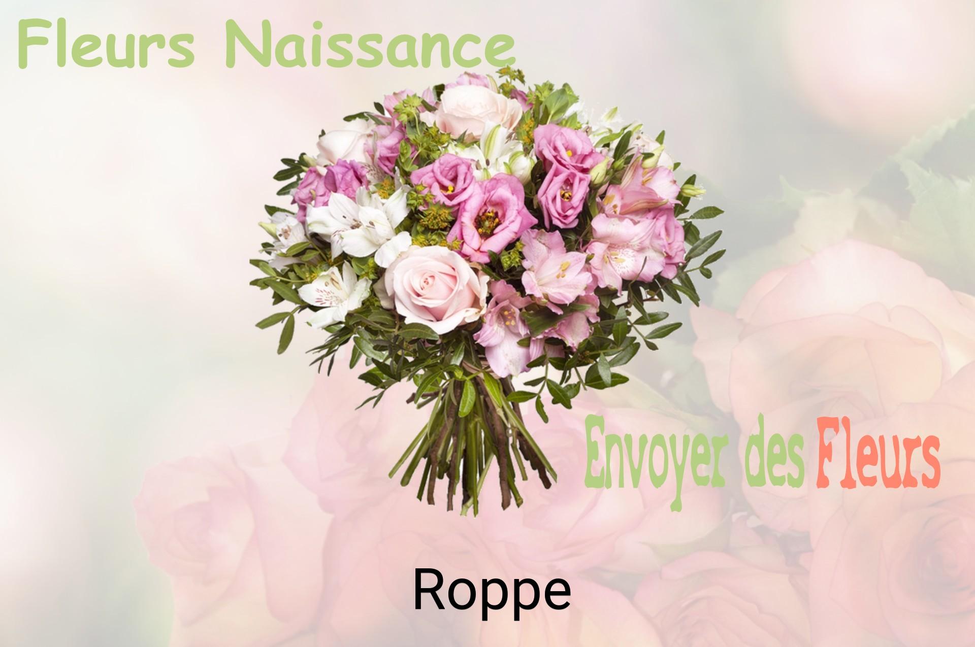 Bouquet de fleurs de naissance livré à Roppe